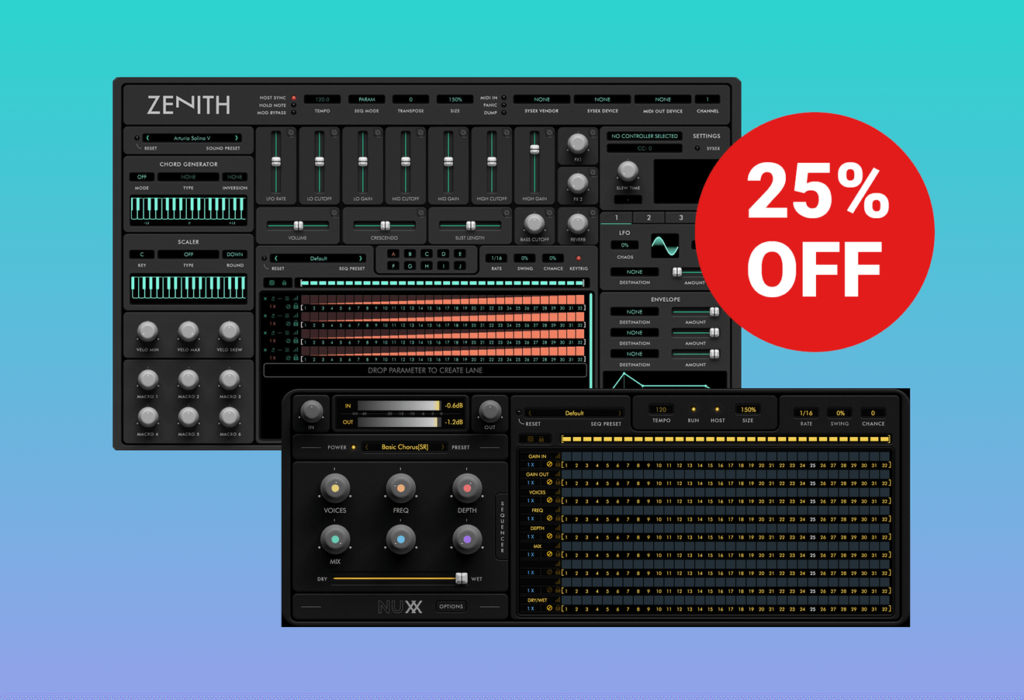 Nuxx sequencer powered multi-effect & Zenith MIDI controller and sequencer on sale at 25% OFF