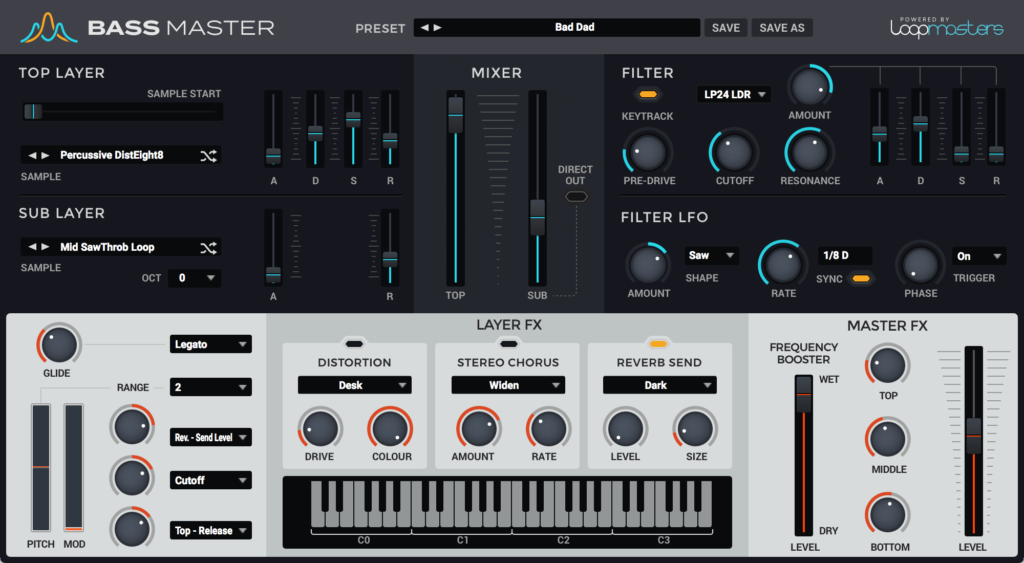 Bass Master virtual instrument Loopmasters on sale at 60% OFF