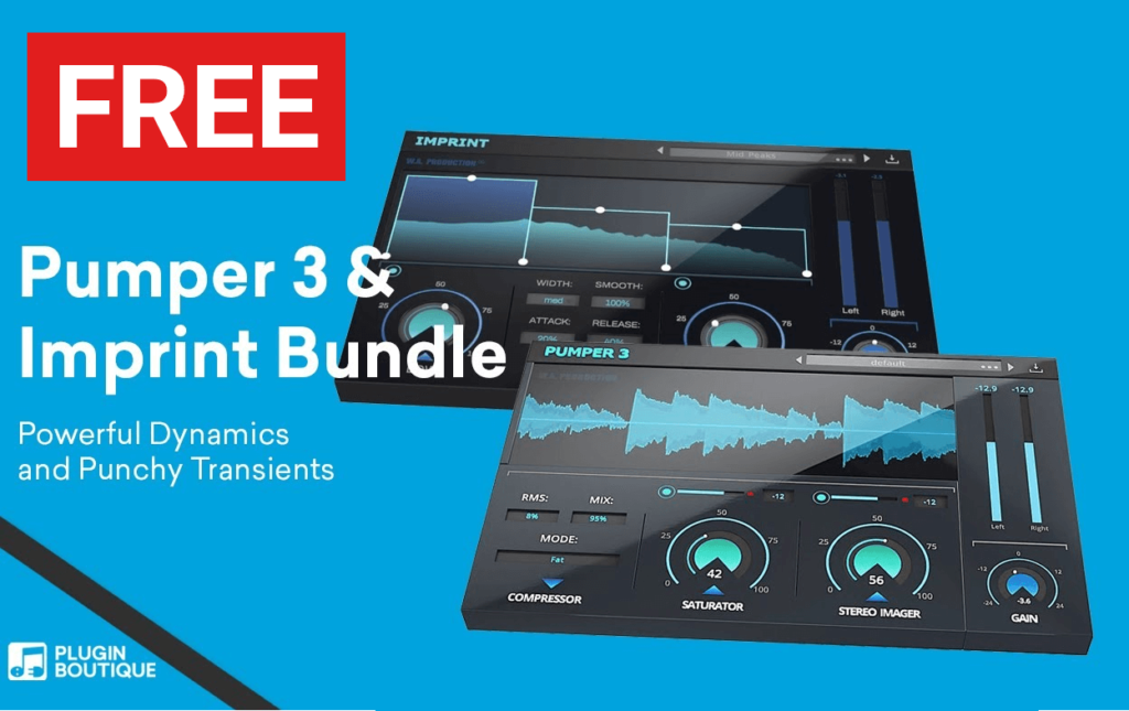 Last day to get Pumper 3 & Imprint Bundle FREE with any purchase at Plugin Boutique