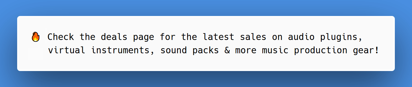 Check the latest deals