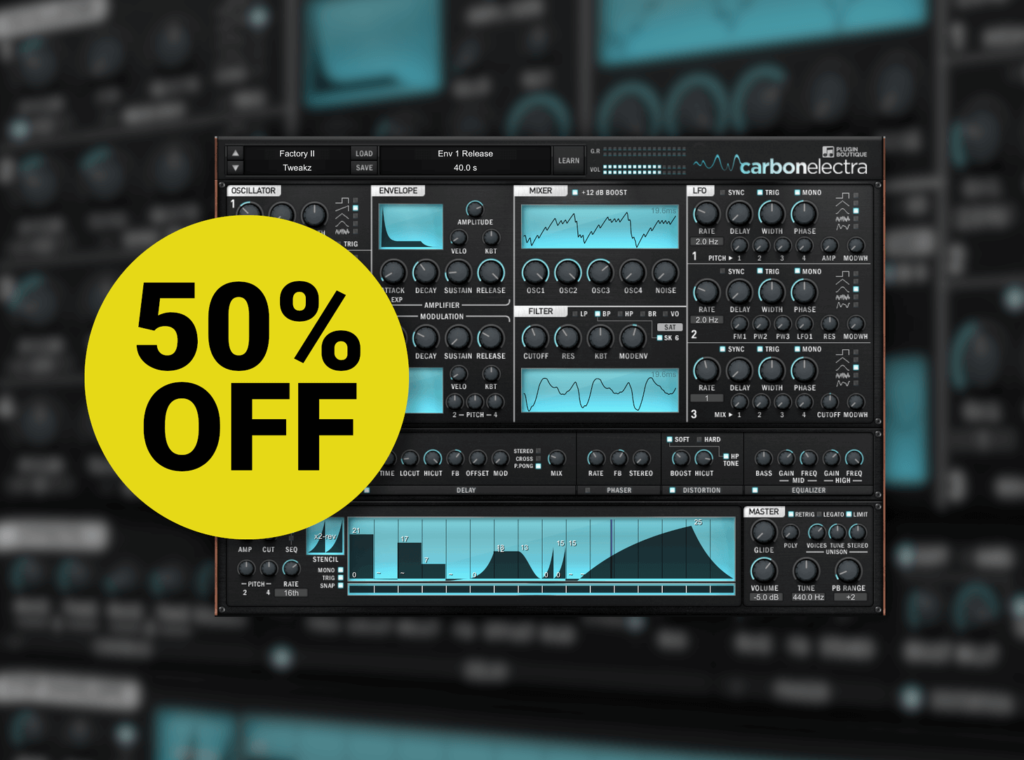 Plugin Boutique’s Carbon Electra synthesizer is on sale for $25 USD
