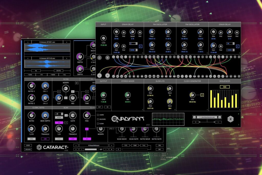 Save 85% on Glitchmachines Cataract and Quadrant creative audio plugins
