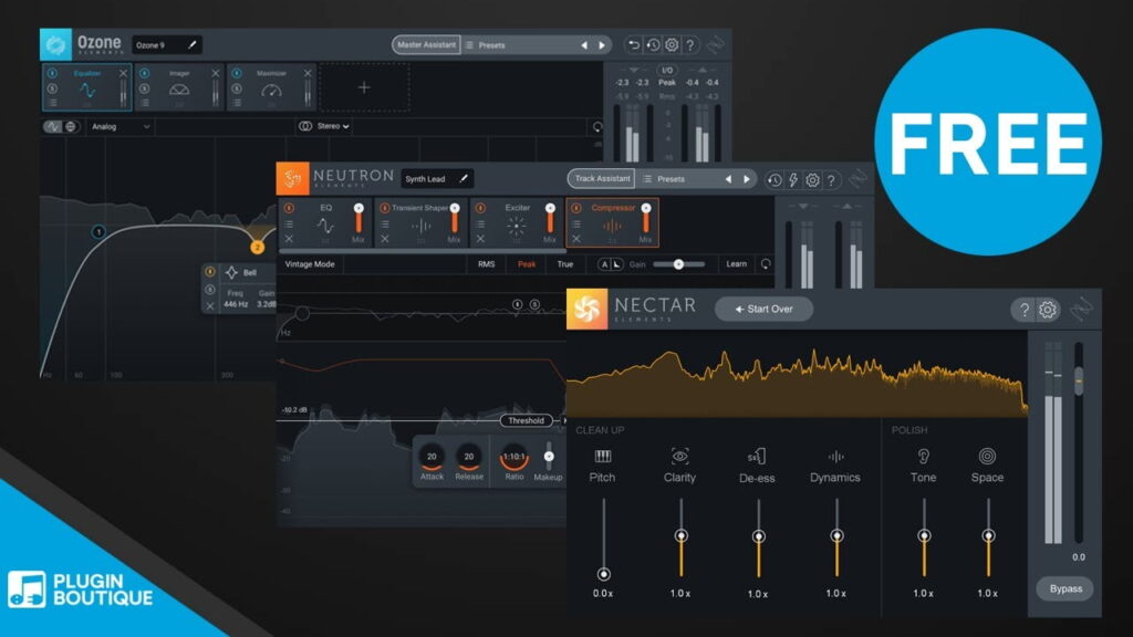 FREE with any purchase: Choose one from three iZotope Elements plugins