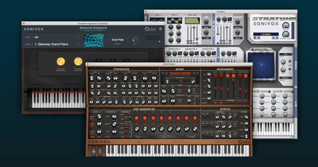 Solina Redux, Essential Keyboard Collection and Stratum on sale for $9.99 USD