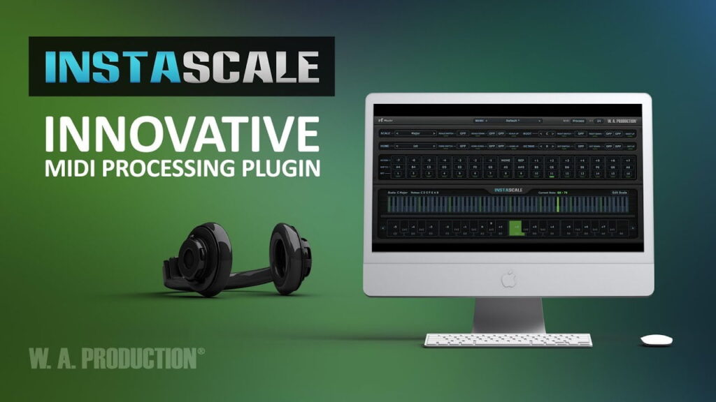 W.A. Production InstaScale MIDI plugin on sale for $7.90 USD