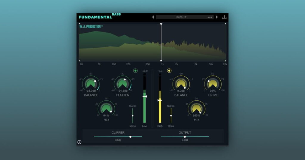 Fundamental Bass frequency-split bass processor on sale for $5 USD