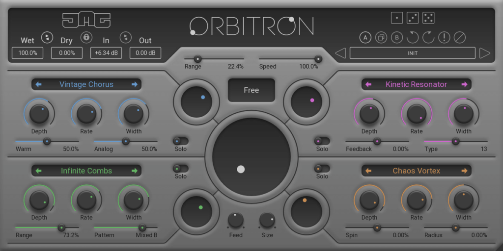 Orbitron multi-fx modulation plugin by United Plugins on sale for $59 USD