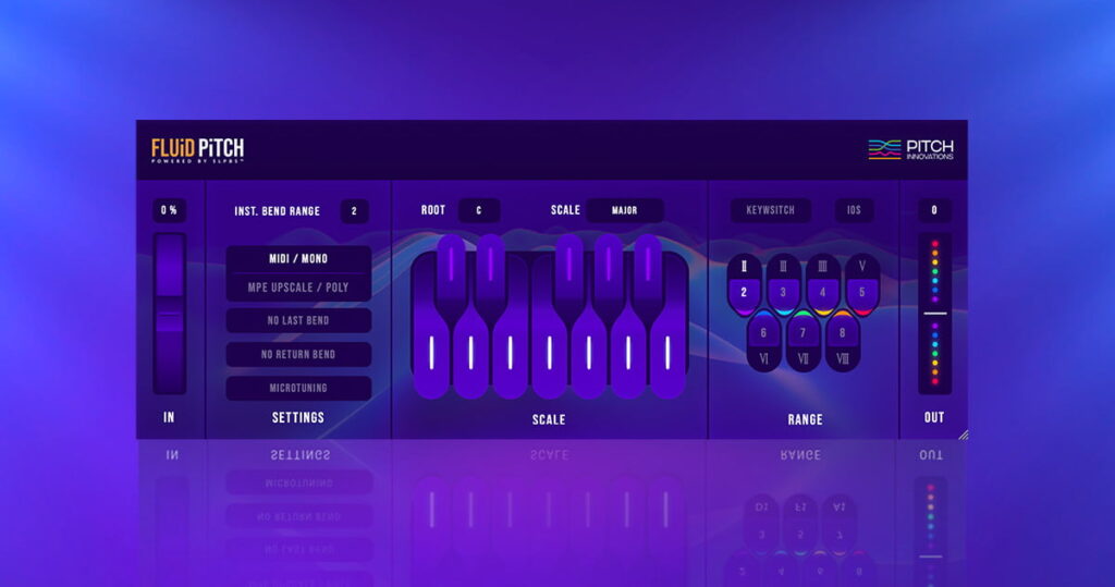 Fluid Pitch next-generation MIDI pitch bend plugin on sale for $39 USD