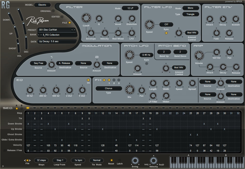 RG Rhythm Guitar plugin by Rob Papen on sale at 60% OFF