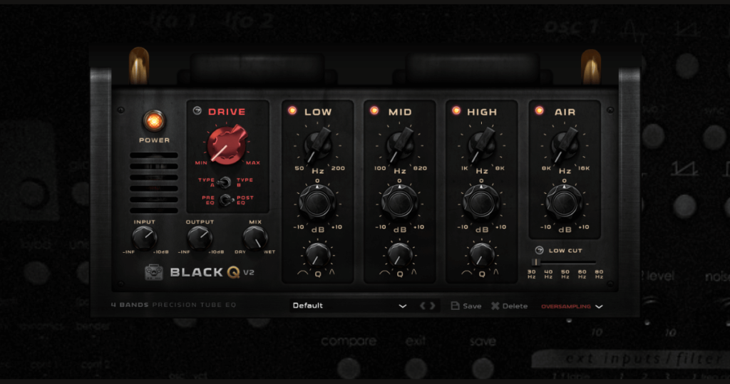 Black Q 2 vintage tube equalizer by Tone Empire on sale for $29 USD