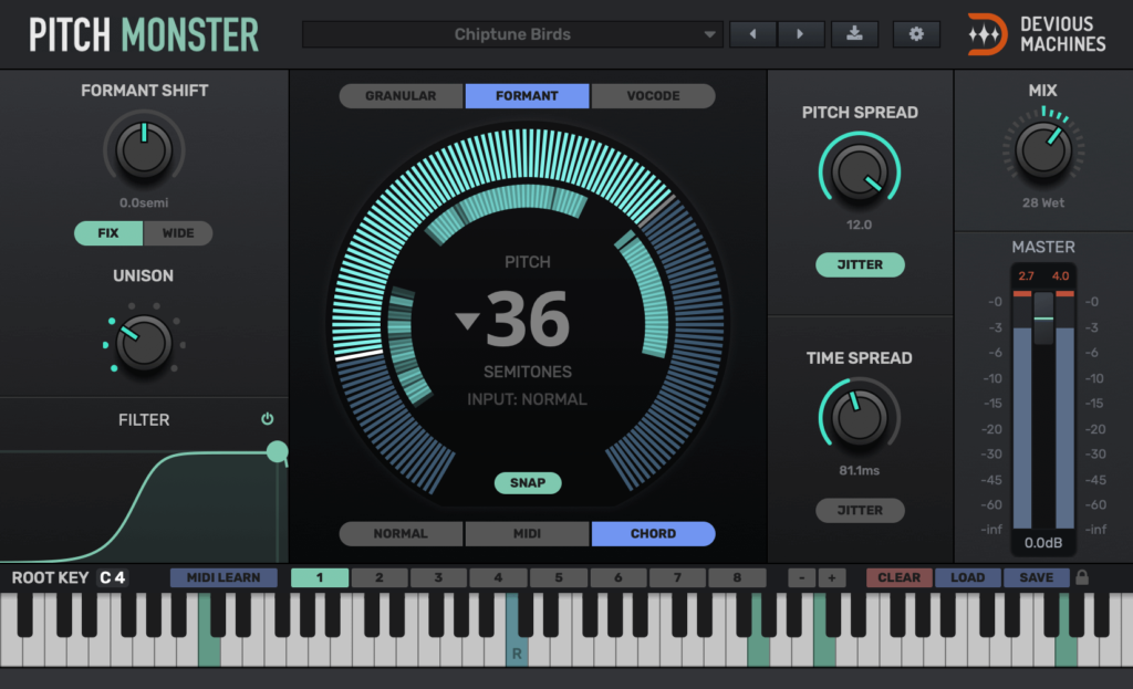 Pitch Monster extreme pitch shifter plugin on sale for $69 USD