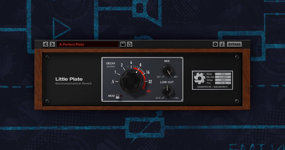 Little Plate electromechanical reverb plugin by Soundtoys on sale for $29 USD