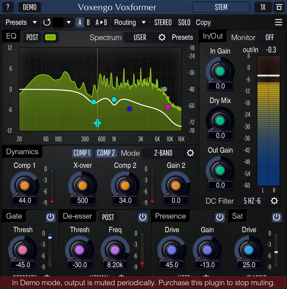 Get a smooth and crisp vocal sound with Voxformer, on sale for $49 USD