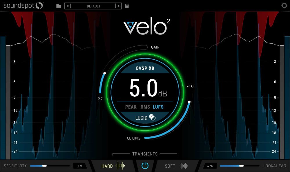 SoundSpot Velo 2 brick wall limiter effect plugin on sale at 95% OFF