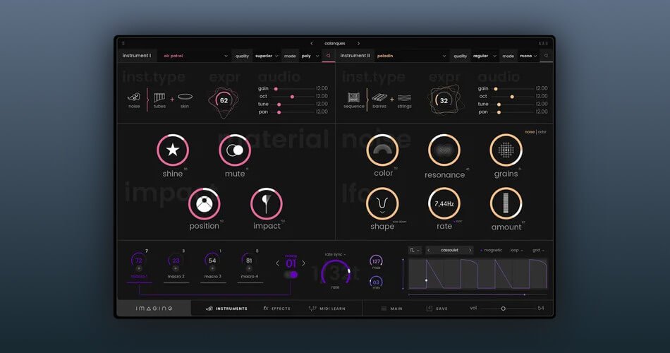 Imagine software synthesizer by Expressive E on sale for $85 USD