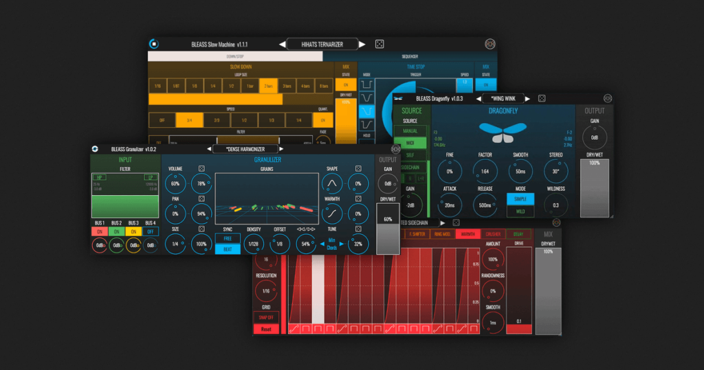 Win 4 creative audio plugins by BLEASS