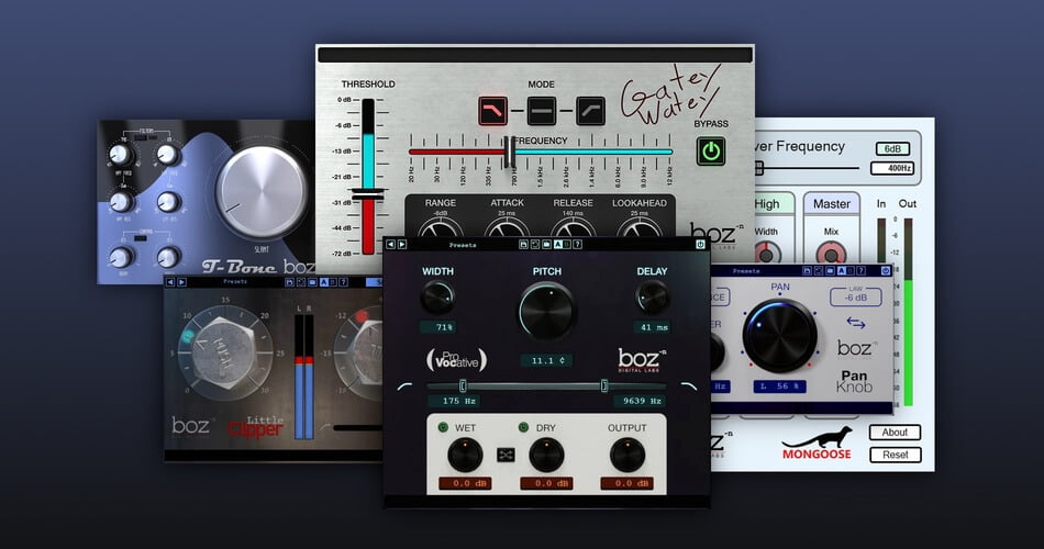 Boz Digital Labs effect plugins on sale from $19 USD