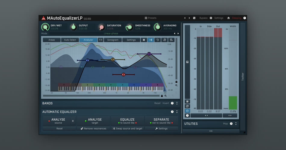 Save 50% on MAutoEqualizer mastering equalizer by Meldaproduction