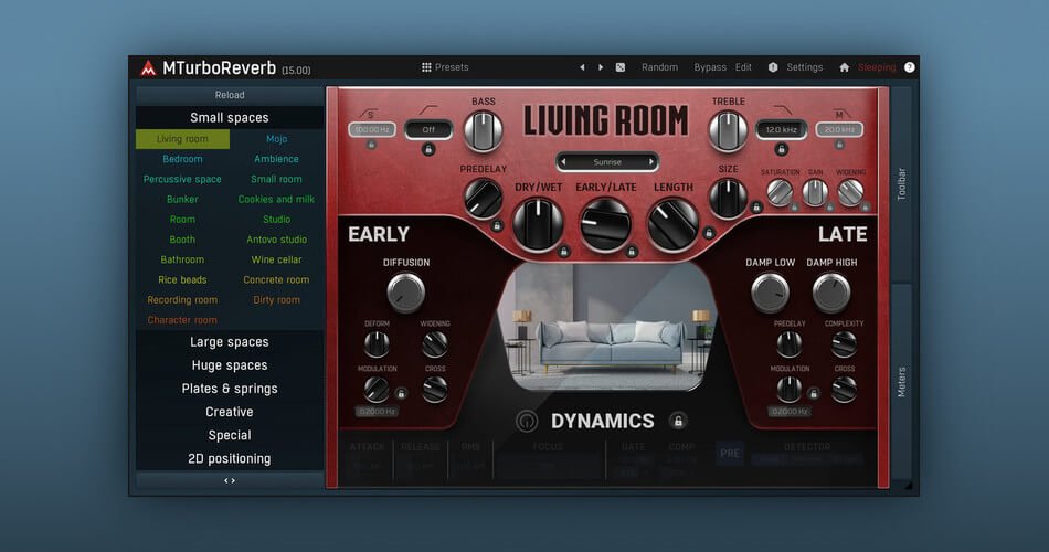 Create your own reverbs with MTurboReverb by Meldaproduction, on sale at 50% OFF