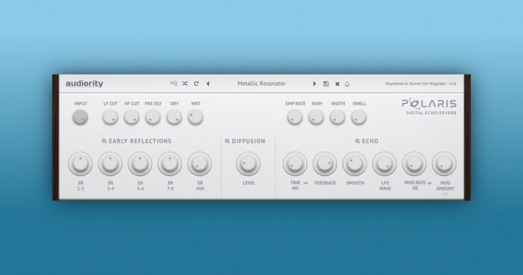 Polaris echo/reverb effect plugin by Audiority on sale at 77% OFF