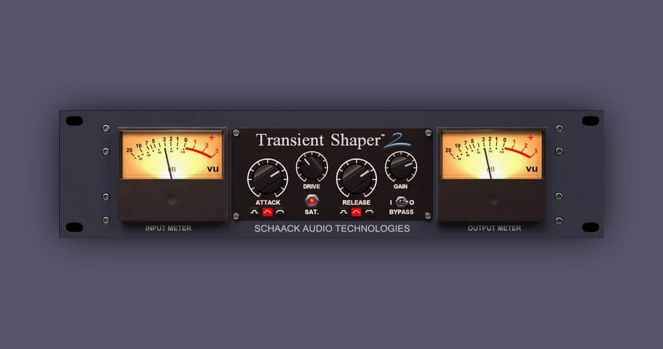 Save 25% on Transient Shaper 2 effect plugin by Schaack Audio Technologies