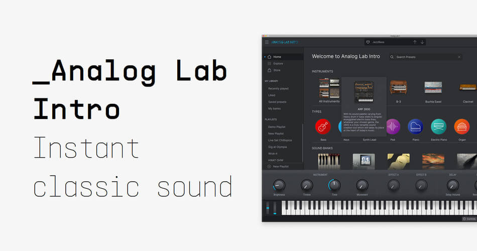 Get Arturia Analog Lab Intro FREE with purchase at Plugin Boutique