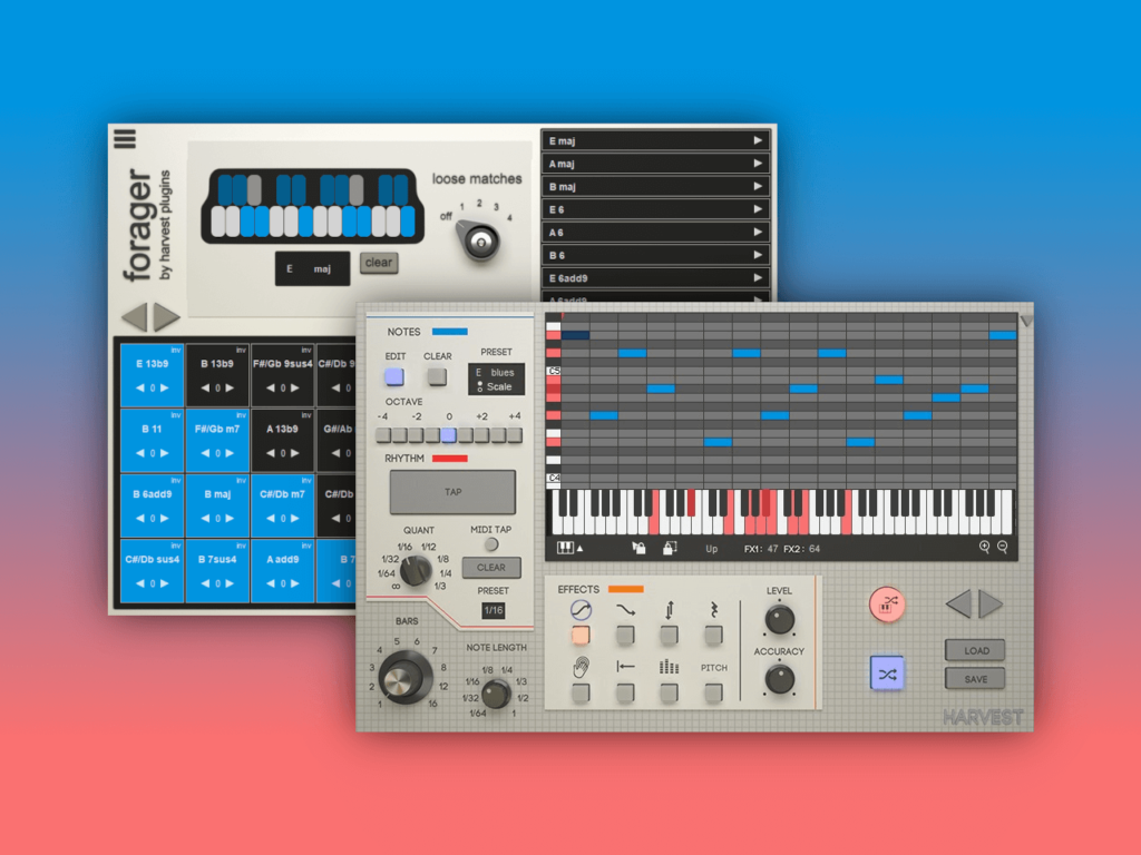 Harvest and Forager MIDI sequence generators on sale at 40% OFF