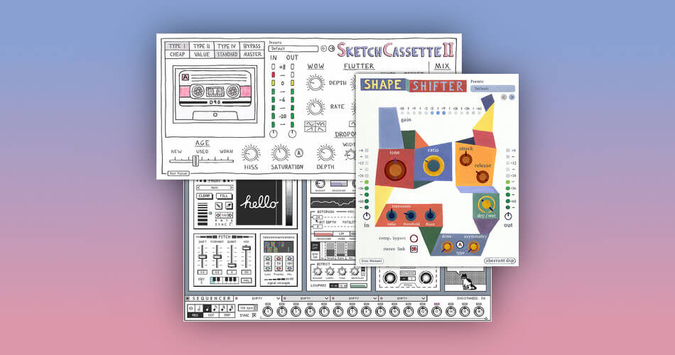 Save up to 40% on Aberrant DSP Digitalis, SketchCassette II and ShapeShifter