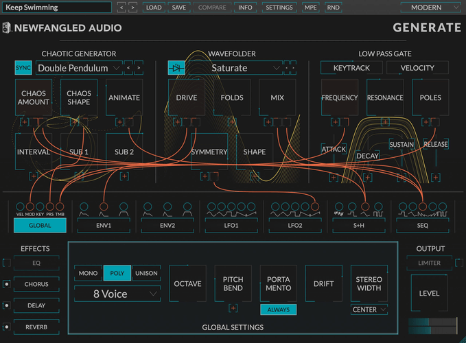 Save 50% on Generate chaotic software synthesizer by Newfangled Audio