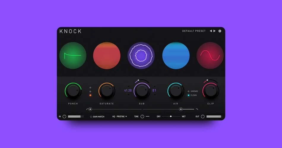 Knock drum processor effect plugin by DECAP on sale for $70 USD