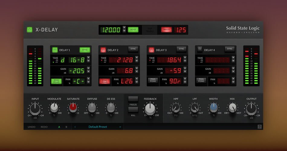 Save 85% on SSL X-Delay creative delay plugin by Solid State Logic