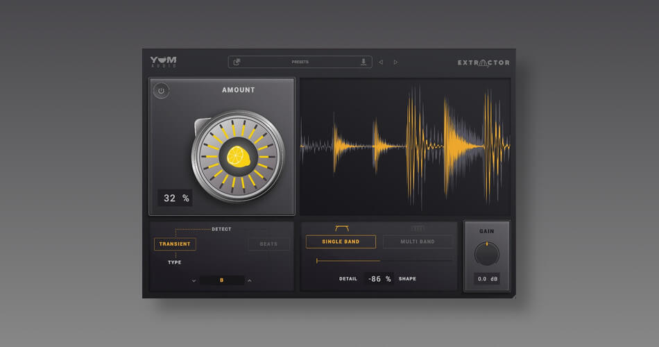 Extractor effect plugin by Yum Audio on sale for $45 USD