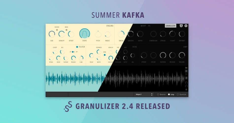 Inertia Sound Systems updates Granulizer 2 plugin to v2.4, on sale at 50% OFF