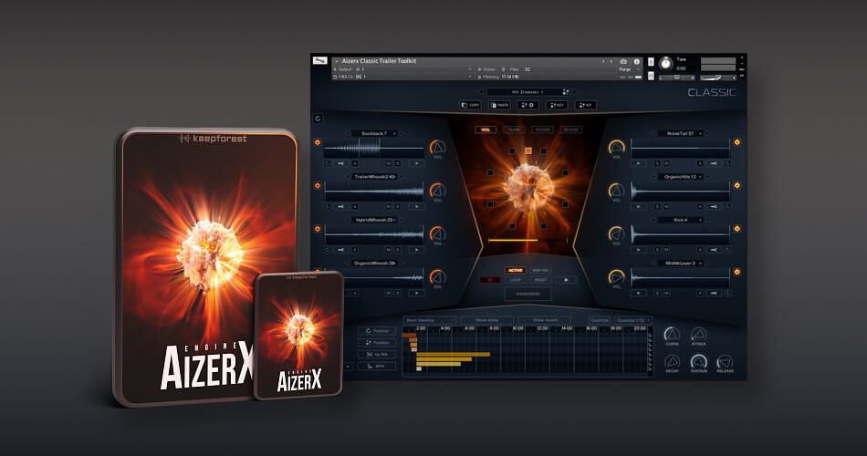 Save 30% on AizerX Classic Trailer Toolkit for Kontakt by Keepforest