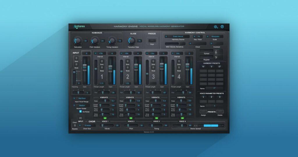 Save 60% on Antares Harmony Engine automatic vocal harmony generator