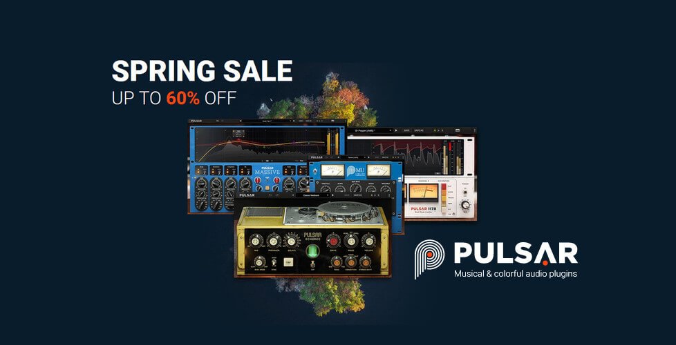 Save up to 60% on EQ, compressor & delay plugins