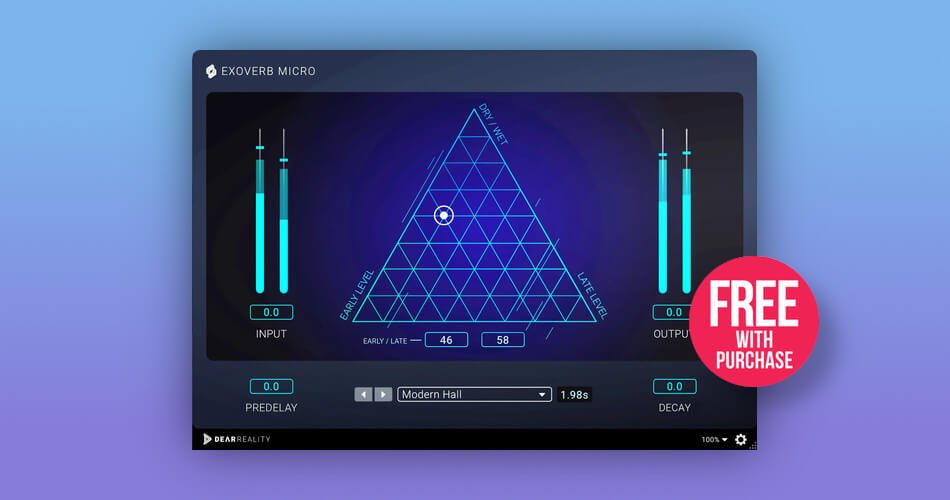 Plugin Boutique offers EXOVERB Micro reverb FREE with purchase