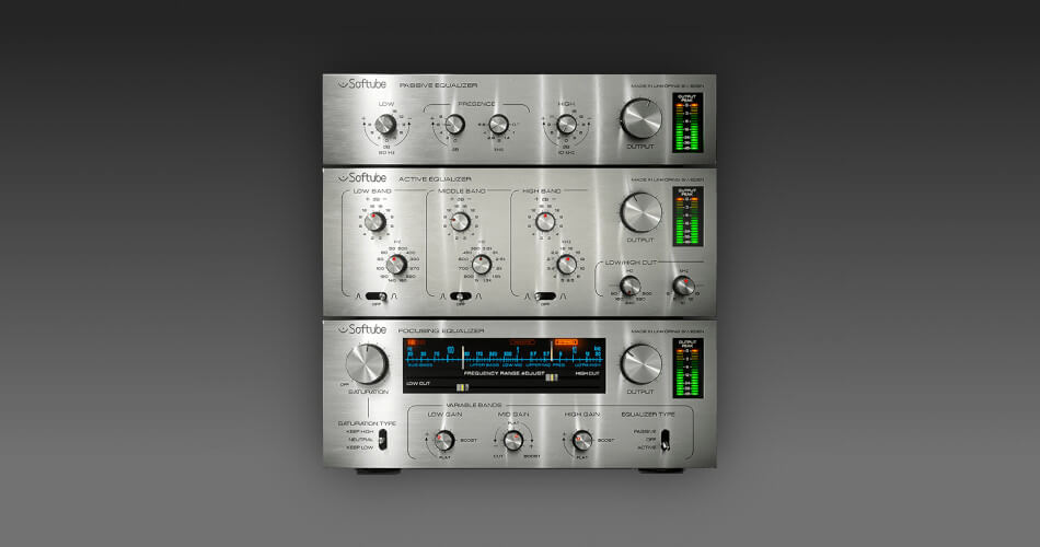 Softube Passive-Active Pack EQ plugin suite on sale for $19 USD