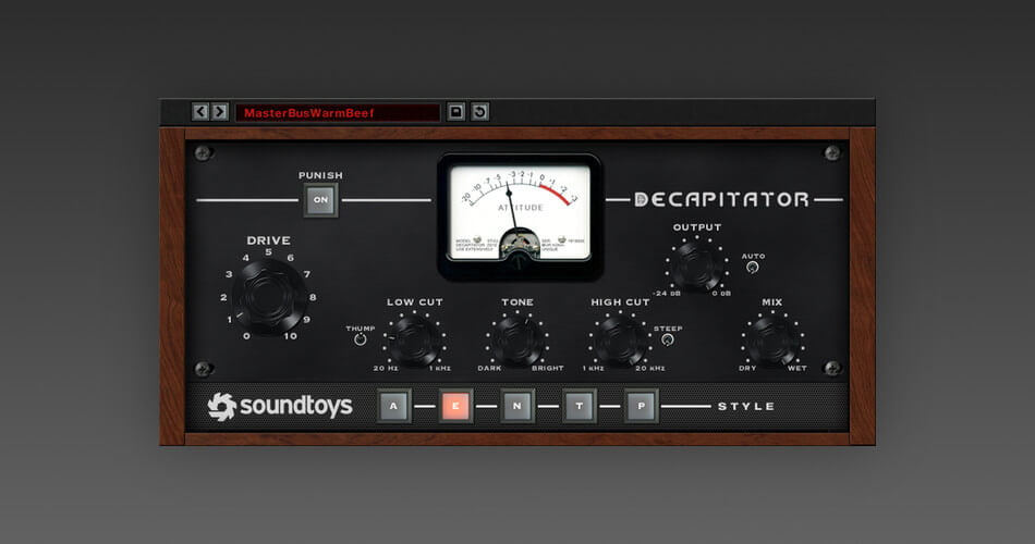 Save 75% on Decapitator analog saturation modeler by Soundtoys