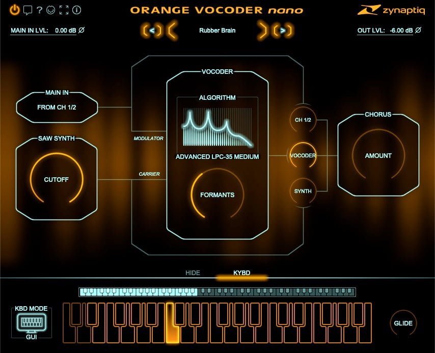 Orange Vocoder Nano by Zynaptiq on sale for $19 USD
