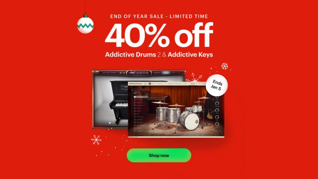 Save 40% on Addictive Drums & Keys