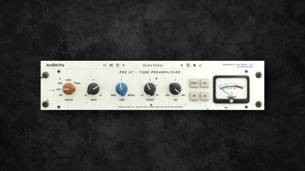 Analog modeled Pre X7 preamplifier by Audiority on sale for $10 USD