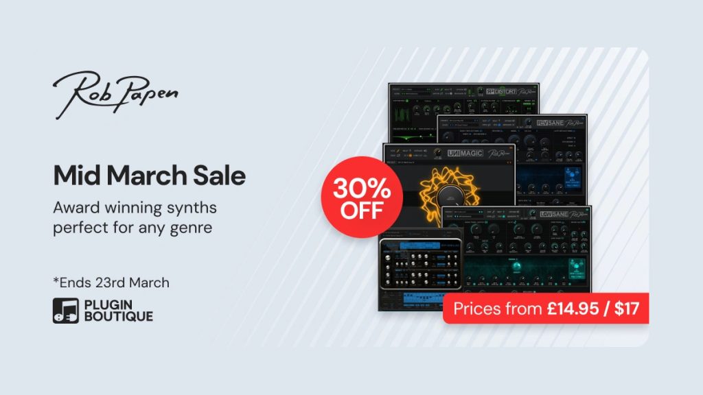 Save 30% on selected effect plugins