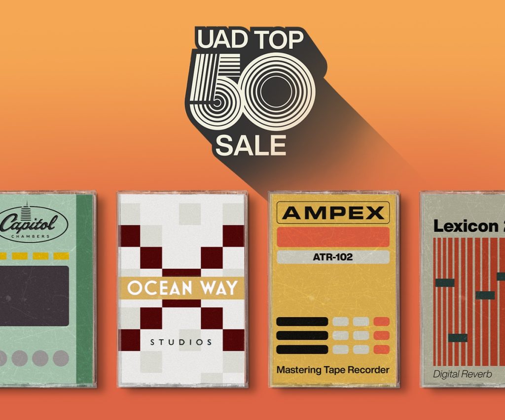 Save up to 80% on Universal Audio’s studio emulations & tape machine plugins