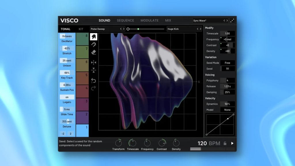 Visco sample-modeling drum plugin by Forever 89 on sale for $99 USD