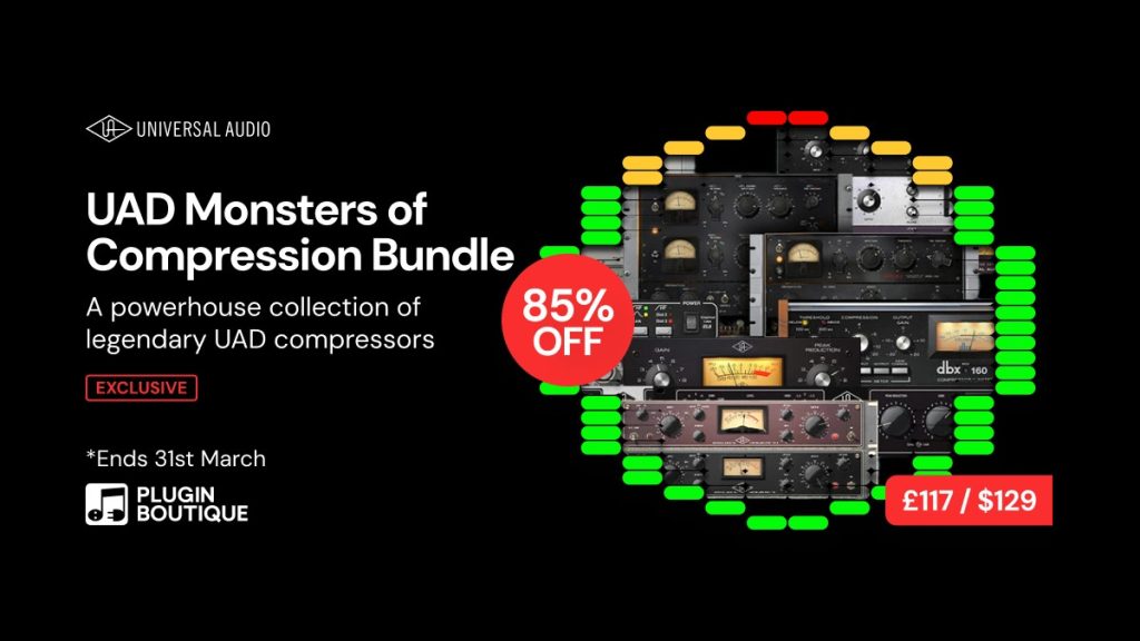 Save 85% on Universal Audio UAD Monsters of Compression Bundle