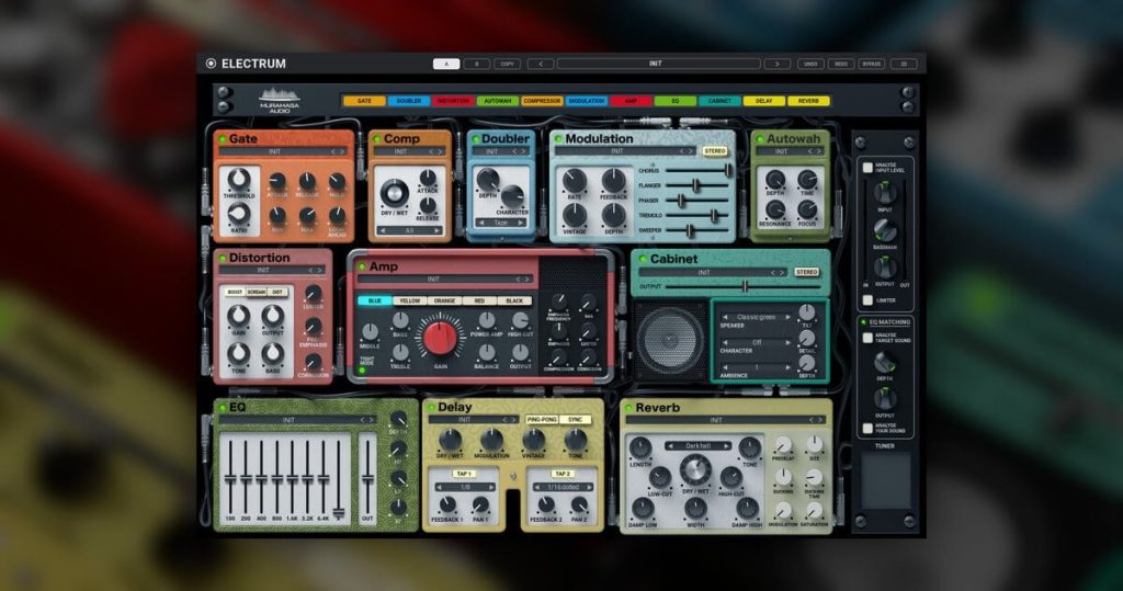Save 60% on Electrum guitar amp plugin suite by Muramasa