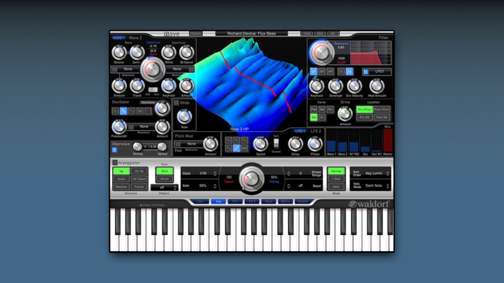 Nave wavetable synthesizer plugin by Waldorf on sale for $69 USD