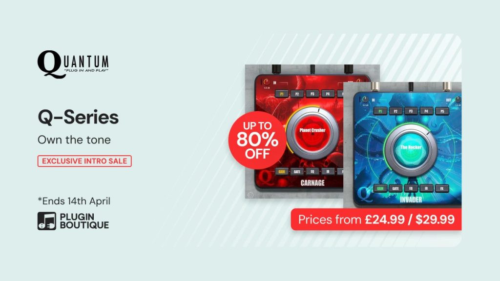 Save up to 80% on Quantum DSP’s Invader and Carnage amp effect plugins