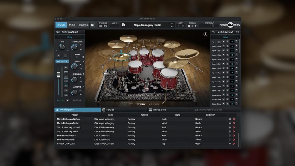 Save 50% on the DW Soundworks virtual drum instrument